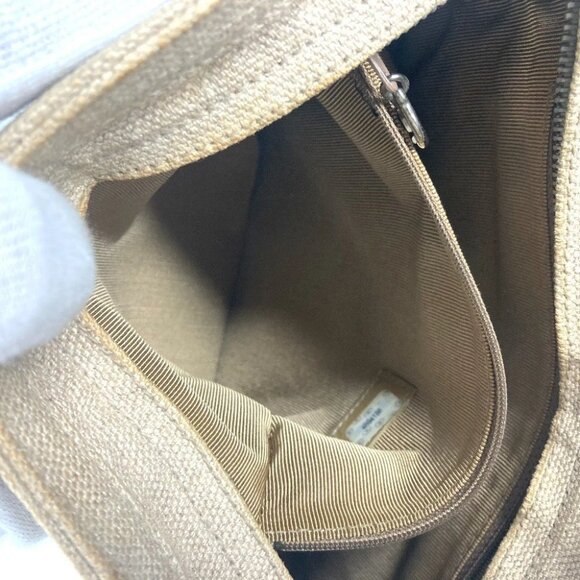 CHANEL vintage CC CC Mark Chain Bag Shoulder Tote Bag Shoulder Bag Canvas Beige - Picture 4 of 14